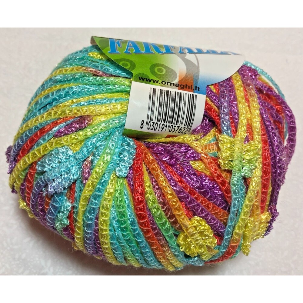 Ornaghi Filati Farfalla Yarn, multicolor, 93 yd, colorful, butterflies